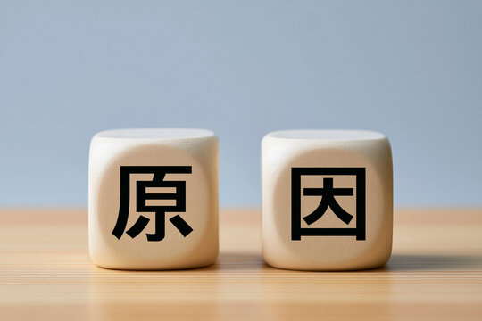 原因の文字ブロック