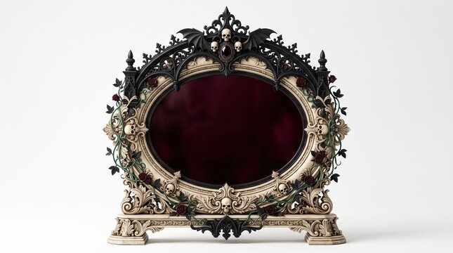 Ornate gothic mirror