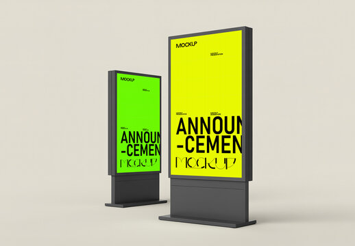 Stand City Light Box Mockup