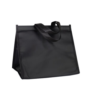 Black Cooler Reusable Tote Bag isolated on White Background