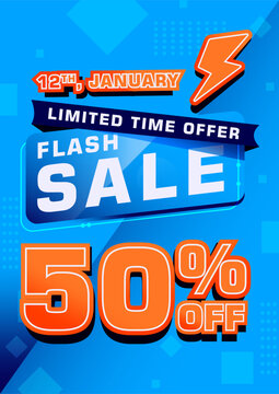 Modern flash sale promotional background for website banners and social media. Black Friday big sale headline icon, retail shopping discount offer badge, and marketing clearance flyer design.