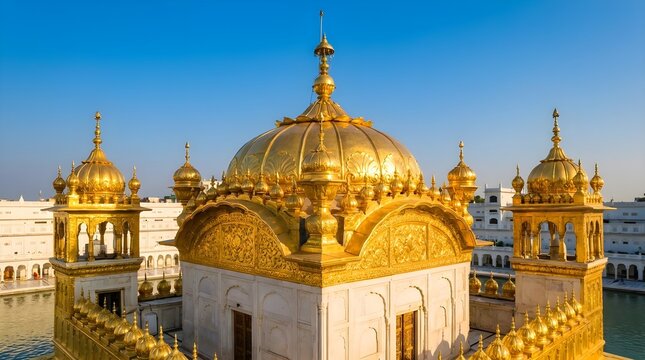 Golden Temple Dome Reflecting Sunlight