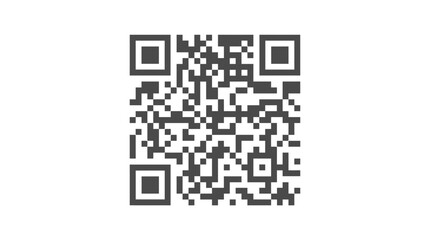 Fototapeta premium Digital black and white QR code scan icon.