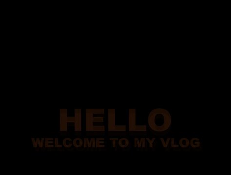 Animated two-line hello and welcome text intro with colorful motion and transparent background for video.