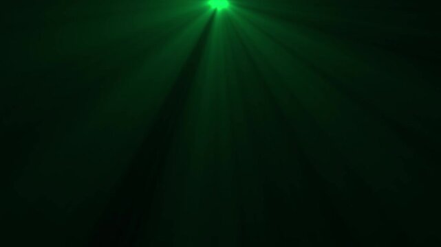 green light ray animation glowing sunburst bursting beams effect dark background motion graphic element seamless looping video asset 4k resolution lens flare
