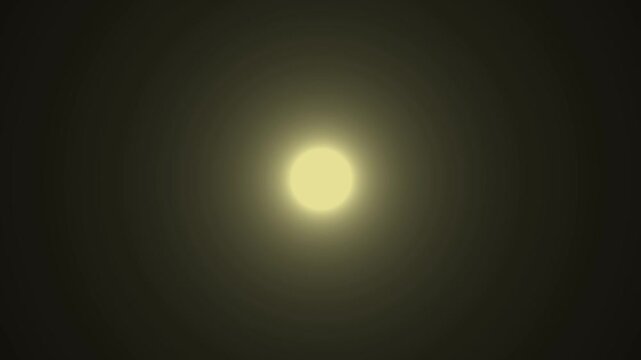 yellow glowing pulse animation soft radial light circle pulsating aura dark background motion graphic element seamless looping video asset 4k resolution vignette