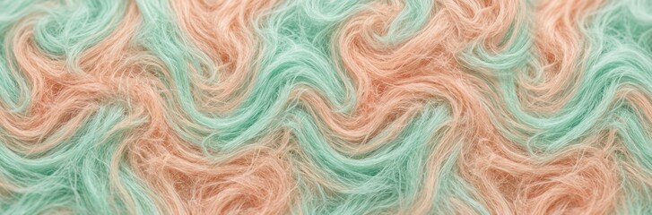 Fototapeta premium Abstract Swirling Pastel Fibers Texture Background