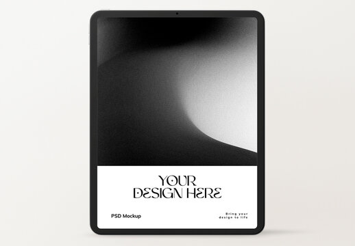 Minimalist Tablet Mockup Design PSD