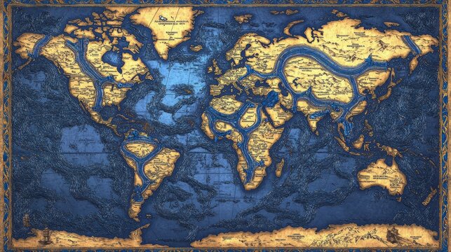 ancient map of the world war
