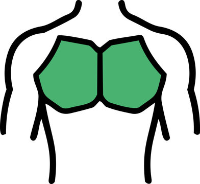 Pectorals (Chest) Human Muscle Icon