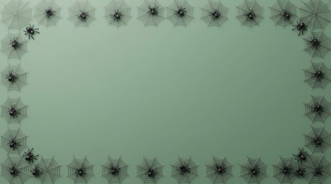 Microscopic view of diatom algae forming a circular border around blank space