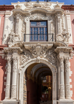 Archbishop Palace facade Seville, Spain