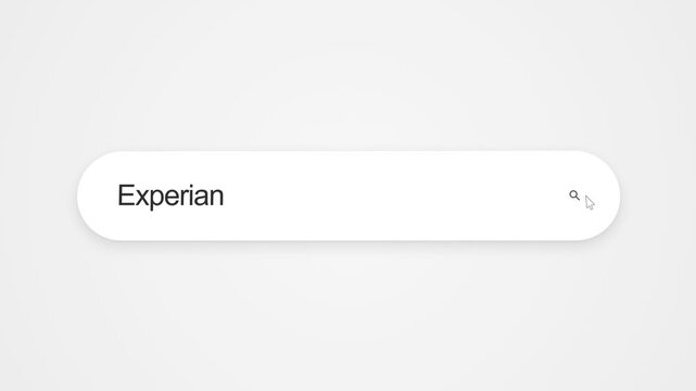 Searching for Experian in a web browser, showing an online company search and internet browsing activity
