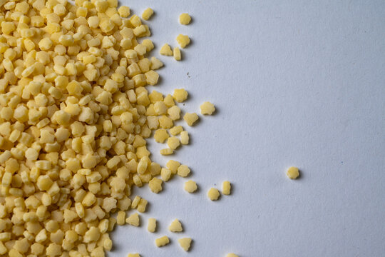 Tarhonya Hungarian egg barley on white background