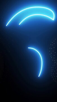 Animation of countdown to midnight with fireworks on black background