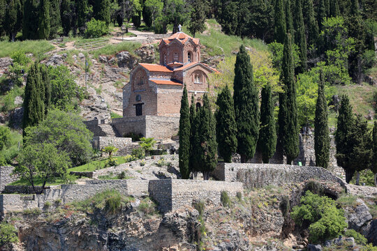 Church of Saint John of Kaneo -The 13th century Church of Saint John of Kaneo stands on the shore of Lake Ohrid, North Macedonia