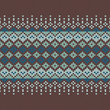 Cotton Argyle Knit Vector concept: Cozy geometric knit texture seamless pattern, soft rhombus pattern. Design for: fabric, rug, fashion, decor. I drew this by myself, it&rsquo;s not AI generated
