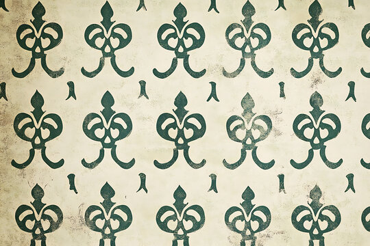 Vintage floral pattern with delicate botanical decorative elements.