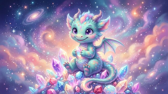 Cute baby dragon