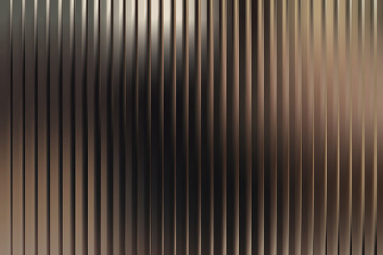 Vertical metallic ribbed texture with bronze and grey gradient tones