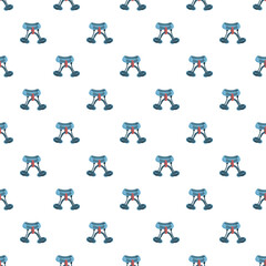 Fototapeta premium Climbing harness repeating pattern creating a background for safety and sport concepts