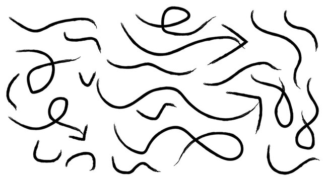 Abstract black lines and shapes forming a unique silhouette