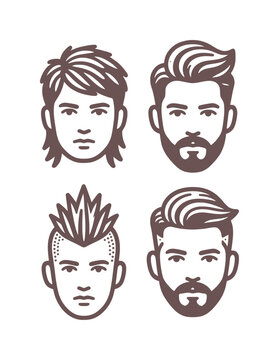 men haircuts icon (artwork 1)