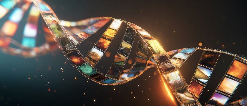 Creative visual representation of DNA structure.