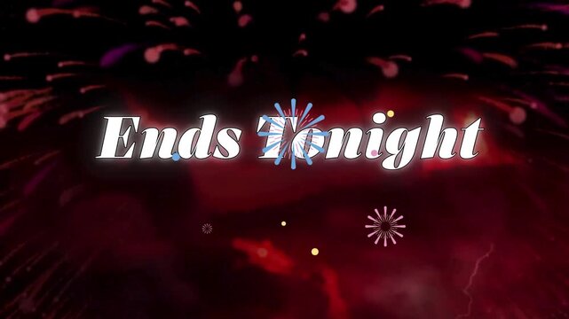 Ends Tonight Promotional Text Animation on Green Screen motion graphics .mp4