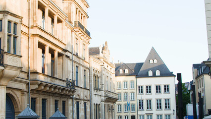 Fototapeta premium Grand Ducal Palace and Historic Architecture in Luxembourg City