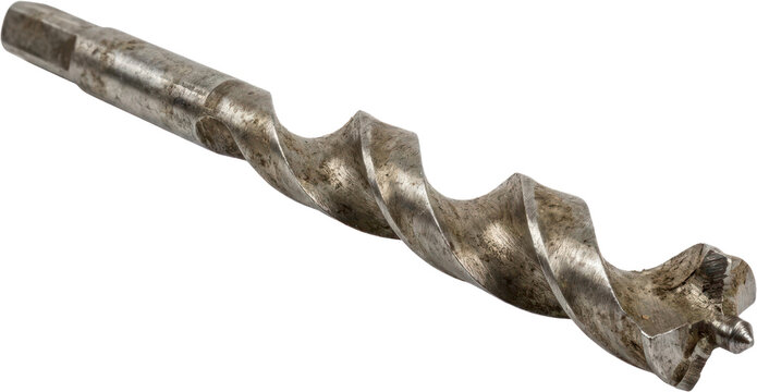 Vintage steel auger drill bit.
