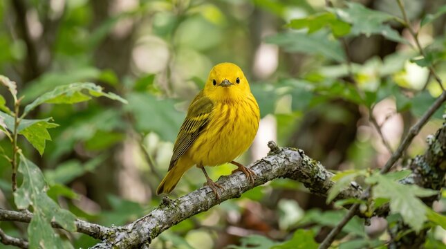 Yellow warbler bird