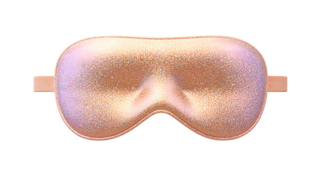 Comfortable rose gold sleep mask for travel
