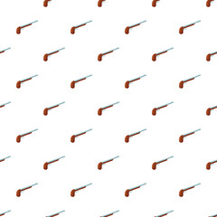 Naklejka premium Antique colonial musket firearms creating a seamless background pattern