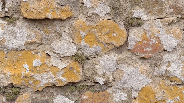 Vintage Stone Wall with Weathered Texture and Rustic Charm, Perfect for Grunge Aesthetic Backgrounds