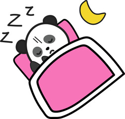 Cute Panda Character Emoticon Set for Office Workers and Daily Work Life © woonyoung