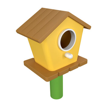 Bird House 3D Illustrations