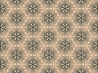 Fototapeta premium Seamless hand drawn mandala pattern vintage design