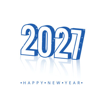 White background for 2027 new year card