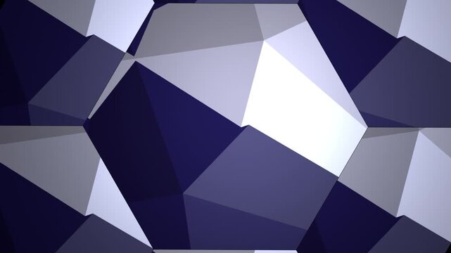 立体メタリック幾何学模様
ループモーショングラフィックス背景