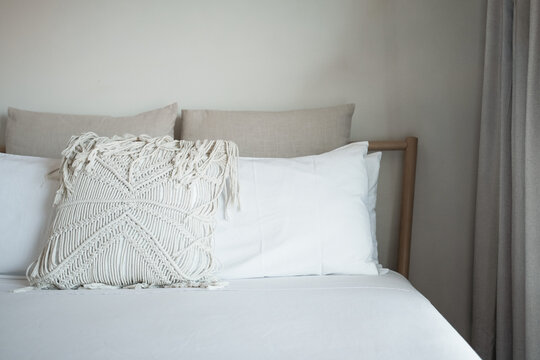 simple neutral toned bedroom