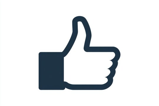 Dark blue thumb icon gestures approval