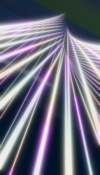Glowing light trails create a dynamic perspective of future energy