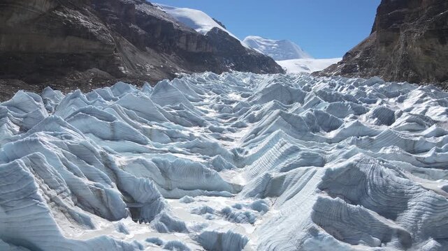 Aerial View of Qudengnima Glacier/Choden Nima Glacier  in Tibet