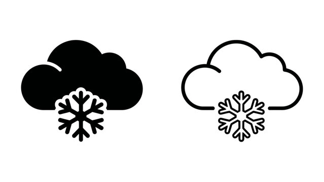 Cloud and Snowflake Icons