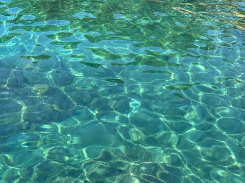 Sea stunning turquoise clear water