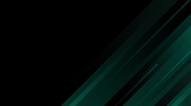 Abstract background featuring diagonal teal light beams and dynamic sleek lines on a deep black professional backdrop for modern digital interface design