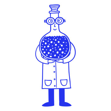 Mad Scientist Flask Creature Fantasy