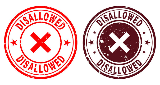 Disallowed Course Stamp PNG, Training Course Not Allowed Stamp PNG &ndash; Grunge Vintage Seal