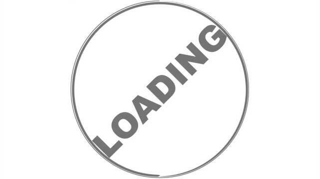 Loading状態を表示するビデオクリップ：回転8ループ